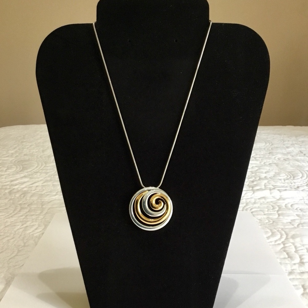 Brighton Reversible Ocean Swirl Necklace